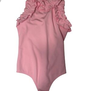 TCEC Pink Ruffled Bodysuit